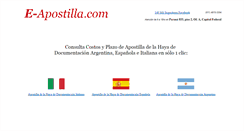 Desktop Screenshot of e-apostilla.com